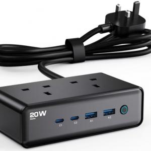 20W 2C2A Cube Power Strip   