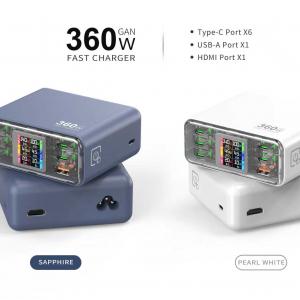 360W GaN Cube Charger with Smart Display