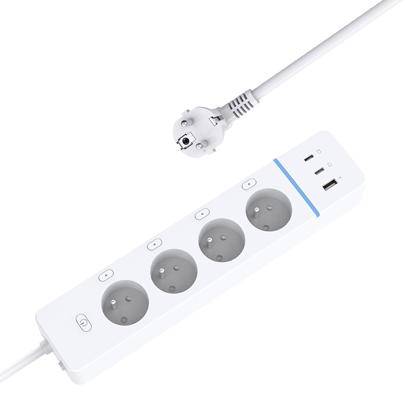 4-Outlet Smart WiFi Power Strip with 30W USB-C Fast Charging - 副本 - 副本