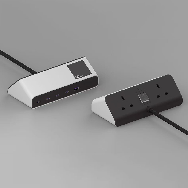 100W Power Strip With TFT Screen 
