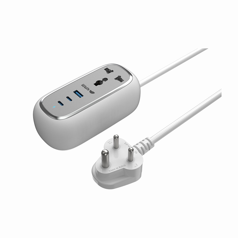 67W Portable Travel Power Strip - Indian Plug